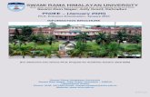 INFORMATION BROCHURE - Swami Rama Himalayan University...Employees of Swami Rama Himalayan University intending to register for Ph.D. programme shall submit their application through