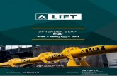 SPREADER BEAM R120 WLL - 120t, L = 12m · The spreader beam is used to lift and transport loads of up to 120t for the following configuration: L=2m, every half a meter up to L=12m