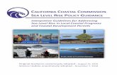 Interpretive Guidelines for Addressing Sea Level Rise in Local … · 2018-11-28 · STATE OF CALIFORNIA—NATURAL RESOURCES AGENCY EDMUND G. BROWN, JR., GOVERNOR CALIFORNIA COASTAL