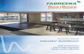 Acoustic Floor Underlay Fabreeka QuietDown · 2017-10-09 · superior sound insulation performance compared to cork, bitumen, felts and foams. Offering up to 21 dB impact sound reduction