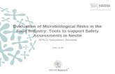 Evaluation of Microbiological Risks in the Food Industry ... · Evaluation of Microbiological Risks in the Food Industry: Tools to support Safety Assessments in Nestlé AFSCA Symposium,