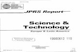 Science & Technology · Italian University-Industry Relations in Biotechnology Examined (CHIMICA OGGI, Apr 87) 39 Briefs Genetically Engineered Polymers 41 FACTORY AUTOMATION, ROBOTICS
