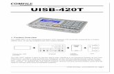 User Interface Panel UISB-420T - COMFILE Techcomfiletech.com/content/cubloc/UISB-420T_Manual.pdfA = Adin(0) 'Sample analog signal on channel 0 Serial Communication The UISB-420T has