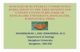 ANALYSIS OF BUTTERFLY COMMUNITIES IN RELATION TO …wgbis.ces.iisc.ernet.in/energy/lake2010/Theme 8/T8_Oral_01_PPT.pdfAnaphaeis aurota Catopsilia pomona Catopsilia pyranthe Catopsilia