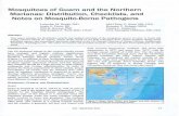 Mosquitoes of Guam and the Northern Marianas: Distribution ... · about 193 km north of Guam with a total area of 120.4 km 2, or about 20 km long and 9 km wide. 3 Ships of the US