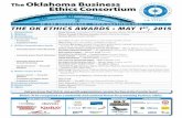 The Oklahoma Business Ethics Consortium awards_agenda... · BE THE DIFFERENCE • The Oklahoma Business Ethics Consortium I. Randy Thurman,Welcome & Kudos Co-President & CFO, Retirement