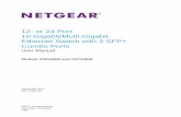 12- or 24-Port 10-Gigabit/Multi-Gigabit Ethernet Switch with 2 SFP+ Combo … · 2018-02-07 · • XS512EM. 12-Port 10-Gigabit/Multi-Gigabit Ethernet Switch with 2 SFP+ Combo Ports