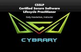 CSSLP Certified Secure Software Lifecycle Practitioner Asset Downloads/Cybrary CSSLP slides.pdf•Brewer-Nash Model –a.k.a. Chinese Wall •Developed to combat conflict of interest