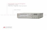 Keysight Technologies E8267D PSG Vector Signal …...The Keysight E8267D is a fully-synthesized signal generator with high output power, low phase noise, and I/Q modulation capability.