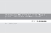 Camera Browser Interface · 2020-03-03 · Table of contents 1 Browser connection 11 1.1 System requirements 11 1.2 Establishing the connection 11 1.2.1 Password protection in camera