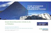 Enel Distribución Chile S.A. y Filiales · PDF file efectuar la auditoría a los estados financieros de Enel Distribución Chile S.A. y sus filiales Empresa Eléctrica de Colina Ltda.