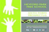 HEYFORD PARK FREE SCHOOL SIXTH FORM PROSPECTUSlevel qualifications or directly into the workplace. Employers are looking for young people with outstanding academic achievement, but