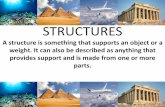 STRUCTURES - WordPress.com · 2016-09-22 · Combined Structures Some structures are combinations of different types of structures. •Football helmets are shell structures (to protect