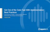 Get Out of the Gate Fast With Implementation Best Practicesfiles.constantcontact.com/0e90c014601/e61c7f5e-b34... · Get Out of the Gate Fast With Implementation Best Practices ...