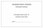SALWAN PUBLIC SCHOOL - gdsalwan.com syllabus planner 2019-20.pdf · PREFACE The Salwan Education Trust in keeping with the spirit of National Curriculum Framework (NCF) 2005 recommends