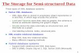 The Storage for Semi-structured Data - NUS Computinglingtw/cs4221/xml.storage.pdfThe Storage for Semi-structured Data. Three types of XML database systems: Native XML databases –