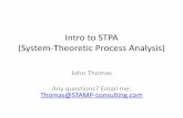 Intro to STPA (System-Theoretic Process Analysis)stamp-consulting.com/wp-content/uploads/2017/11/STPA-A...Boeing 787 Lithium Battery Fires •2013 –2014 •Reliability analysis predicted