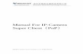 Manual For IP-Camera Super Client PnP - Smarthome - Owner's Manual for PC... · 1.1 Introduction of IP-Camera Super Client IP-Camera Super Client is a kind of software used for multiple