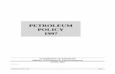 Petroleum Policy 97 (Final)mpnr.gov.pk/.../uploads/DGPC/Petroleum_Policy_97_Final.pdfPetroleum Policy 1997 Page 4 Annexure IX Pakistan Off-shore Package 33-45 Annexure X Pricing formula