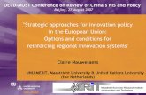 Claire Nauwelaers - OECD · 2016-03-29 · Claire Nauwelaers UNU-MERIT, Maastricht University & United Nations University (the Netherlands) The changing framework for innovation 1.