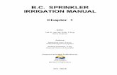 B.C. SPRINKLER IRRIGATION MANUAL - British Columbia · The primary purpose of this manual o provideis t irrigation professionals and consultants with a methodology to properly design