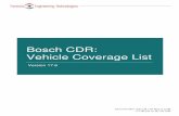 Bosch CDR: Vehicle Coverage List...2014 BMW 750i, 750i xDrive, 750Li, 750Li xDrive 2014 BMW 760Li 2014 BMW Active Hybrid 3, 5 & 7 (sedan) 2014 BMW ALPINA B7 (includes xDrive) 2014