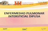 ENFERMEDAD PULMONAR INTERSTICIAL DIFUSA...• El neumococo puede producir diferentes patrones radiológicos pulmonares – Condensación lobarel más frecuente • Los protésicos