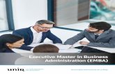 Executive Master in Business Administration (EMBA) · 2019-10-16 · UNIR - Executive Master en Business Administration (EMBA) - 5 Profesorado experto El claustro está compuesto