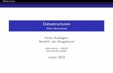Datastructuren - Data Structuresliacs.leidenuniv.nl/~hoogeboomhj/dat/ohp/dat-present.pdf · Datastructuren Basic Data Structures Linear lists hierarchy of lists Adeque("double-ended