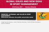 PRIORITIES, AUTONOMY, AND VALUES IN SPORT ...igoid.uclm.es/wp-content/uploads/2017/07/Priorities... Differences between the private and public management of sports facilities are not