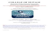 COLLEGE OF DUPAGE · 2020-02-14 · Last Updated 2/7/2020 1 COLLEGE OF DUPAGE Diagnostic Medical Imaging Sonography ADVANCED CERTIFICATE PROGRAM Prior or anticipated completion of