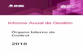 Informe Anual de Gestióngaceta.diputados.gob.mx/Gaceta/64/2019/feb/INE-20190221.pdf · 2019-02-21 · continuó el desarrollo de sus funciones en mérito a las nuevas facultades