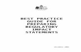 Best Practice Guide for Preparing Regulatory Impact ...€¦  · Web viewBEST PRACTICE GUIDE FOR PREPARING REGULATORY IMPACT STATEMENTS. December 2003 ... While open and unrestricted