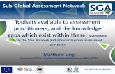 Toolsets available to assessment practitioners, and the ... · Toolsets available to assessment practitioners, and the knowledge gaps which exist within these: a viewpoint from the