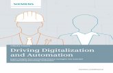 Whitepaper: Driving Digitalization and Automation …e...2 Driving Digitalization and Automation Siemens Financial Services Fall 2015 3 1. Increase production capacity and flexibility