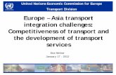 Europe – Asia transport integration challenges: Competitiveness … · 2012-01-17 · Europe – Asia transport integration challenges: Competitiveness of transport and ... Supply