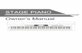 STAGE PIANO Owner’s · PDF file stage piano owner’s manual pitch bend perform. metronome accomp melody 1 melody 2 melody 3 melody 4 melody 5 twinova sustain touch perform perform.h