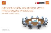 SATISFACCIÓN USUARIOS MYPE PROGRAMAS PRODUCEbelgicacontigo.com/wp-content/uploads/2017/11/INFORME... · 2017-11-27 · (Información del proyecto) Entrevistas presenciales y envío