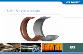 SKF V-ring seals...stamping, bearing housing, or even the metal case of a radial shaft seal. The V-ring offerings from SKF comprises five standard designs that are available in SKF-developed