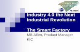 Industry 4.0 the Next Industrial Revolution The Smart Factory · Industry 4.0, IIoT, IoT, Made In China 2025, Smart Factory Industry 4.0 is a name for the current trend of automation