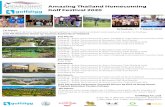 Amazing Thailand Homecoming · Amazing Thailand Homecoming Golf Festival 2020 Venues 4 Amazing Golf Courses, presented by EGA Thailand. Participating Courses •Siam Country Club