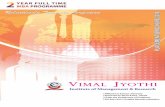 C 2018vjim.ac.in/placement/downloads/VJIM Brochure18.pdfFrom the Principal's Desk Dear recruiters, Vimal Jyothi Institute of Management & Research (V JIM) is one among the many educational