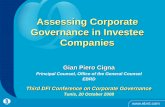 Assessing Corporate Governance in Investee Companies...Assessing Corporate Governance Practices in Investee Companies 1. Understanding where the company stands in terms of corporate