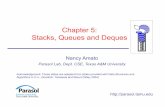 Chapter 5: Stacks, Queues and Deques - Parasol Laboratoryamato/Courses/221-prev/... · • We can implement a queue with a singly linked list • The front element is stored at the