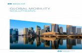GLOBAL MOBILITY SOLUTIONS - imercer · policies to ensure your organization’s competitiveness in the marketplace. Mercer offers a full spectrum of global mobility services and products