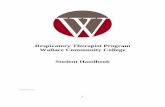 Respiratory Therapist Program Wallace Community College · 2020-01-06 · within the Respiratory Therapist Program of Wallace Community College, so as to provide consistent and equitable