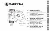 OM, Gardena, 1885, SelectControl, Programador de riego ...az274650.vo.msecnd.net/assets/pdf/MOD_201200-MOD...Con el programador de riego se puede regar automáticamente por entero