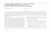 Characterization of Air Leakage in Residential Structures— Part … B12... · 2013-10-24 · 2 Thermal Performance of the Exterior Envelopes of Whole Buildings XII International