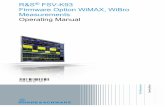 R&S FSV-K93 WiMAX Measurements - Rohde & Schwarz · 2019-03-24 · R&S® FSV-K93 Preface Operating Manual 1176.7655.02 ─ 03.1 6 In the individual option manuals, the specific instrument