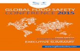 GLOBAL FOOD SAFETY CONFERENCE 2015 · Affairs, McDonald’s Corporation, USA “I’ve never been to Asia before and I’m so glad I did. I’m really encouraged to see the development